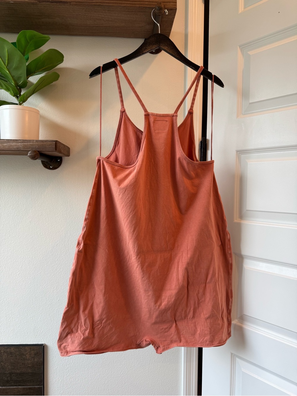 FP movement hot shot Light rust Strappy Romper with Pockets - Picture 4 of 5